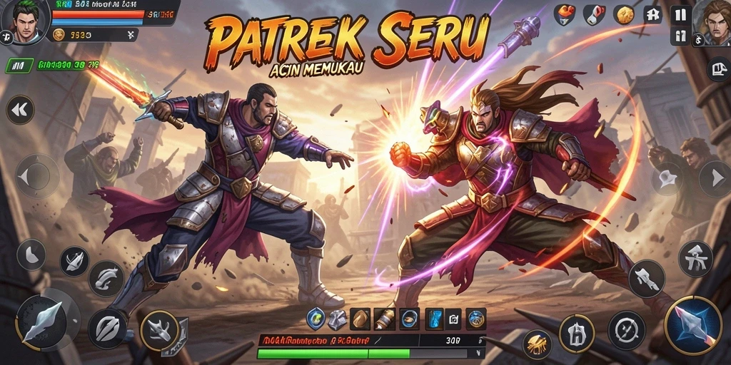 Gameplay seru dari 34R dengan pertarungan yang penuh aksi.