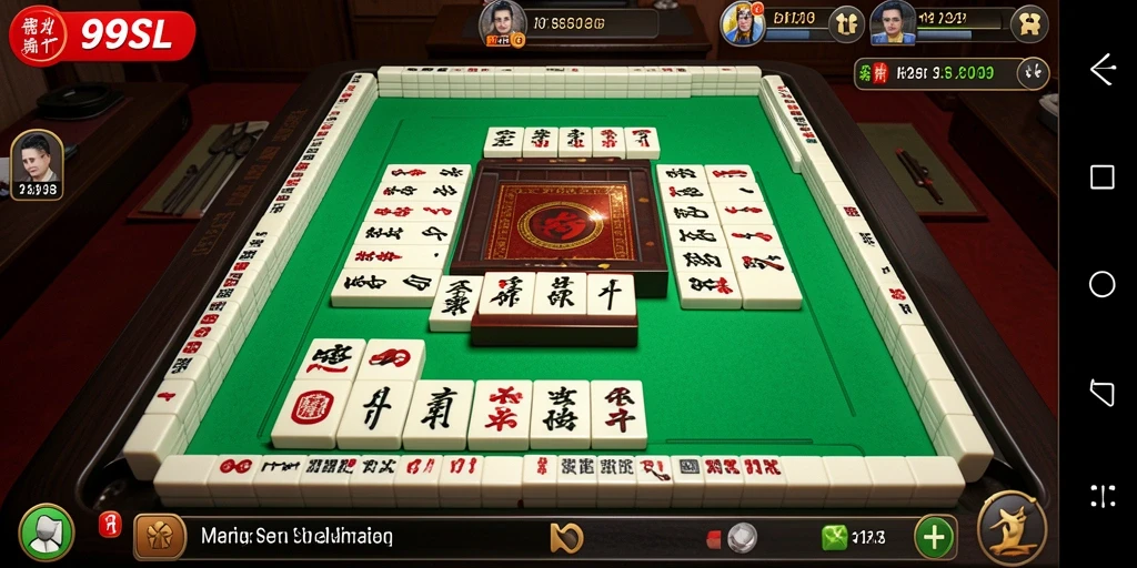 Tampilan gameplay 99SL dengan suasana Mahjong yang menawan.
