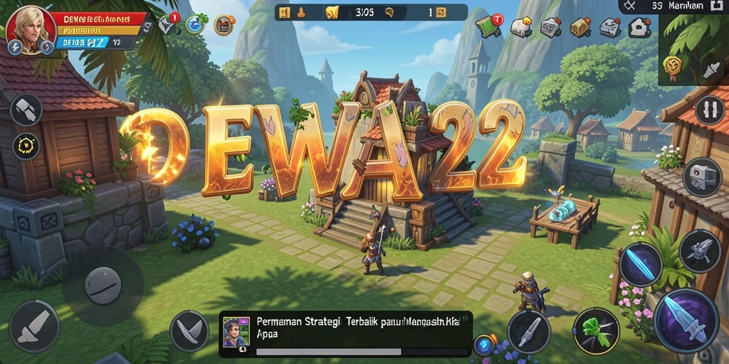 Tangkapan layar gameplay strategi seru DEWA22.