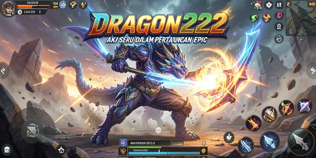 Screenshot utama DRAGON222 menampilkan aksi pertempuran yang mendebarkan.