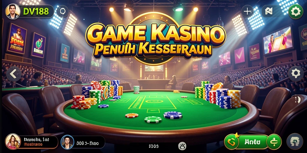 Tangkapan layar gameplay <strong>DV188</strong> menampilkan keseruan permainan Kasino.