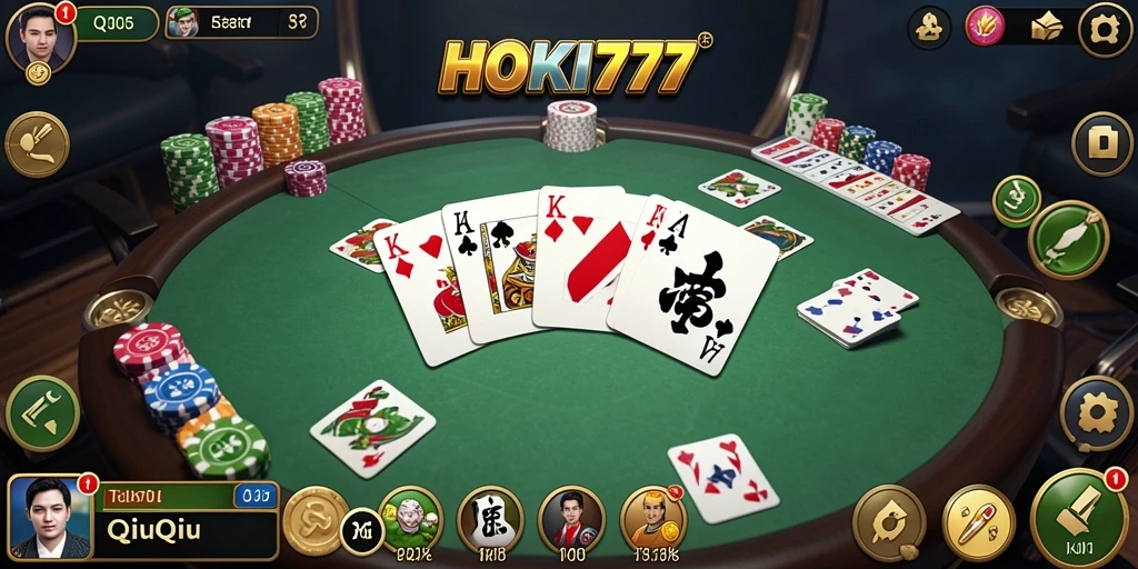 Tangkapan layar gameplay seru dari HOKI777 QiuQiu.