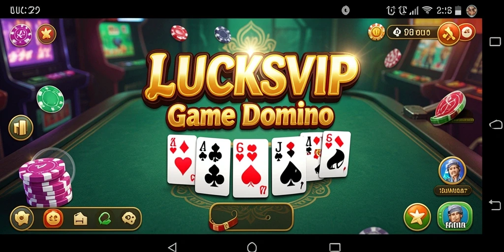 Screenshot <strong>LUCKSVIP</strong> menampilkan gameplay seru Domino.