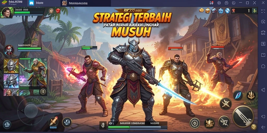 Tangkapan layar gameplay strategis yang menegangkan dan penuh taktik.