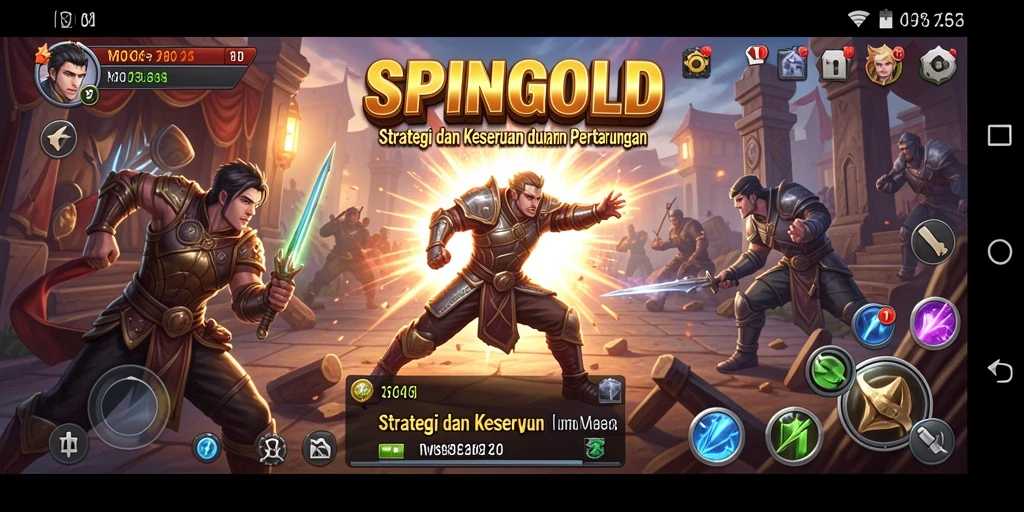 Tampilan menakjubkan dari gameplay seru SPINGOLD.