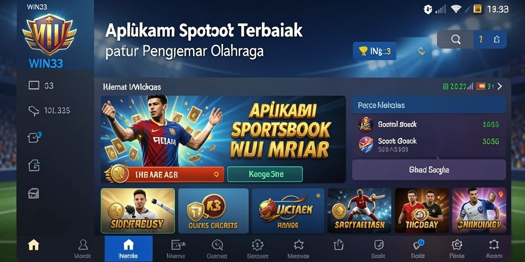 Tampilan gameplay WIN33 yang menarik untuk taruhan olahraga.