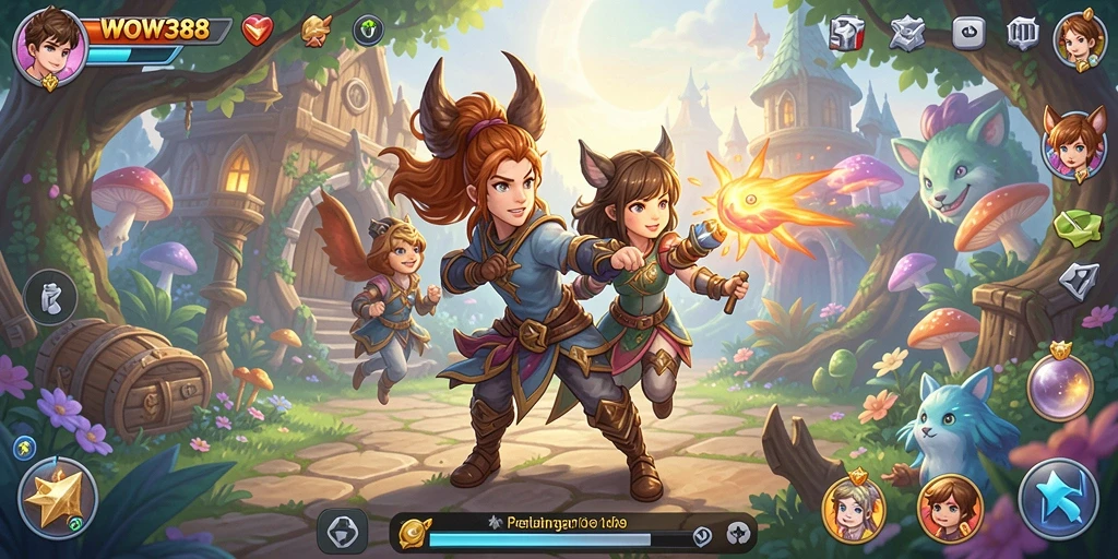 Tampilan gameplay WOW388 yang penuh aksi dan petualangan menunggu Anda.