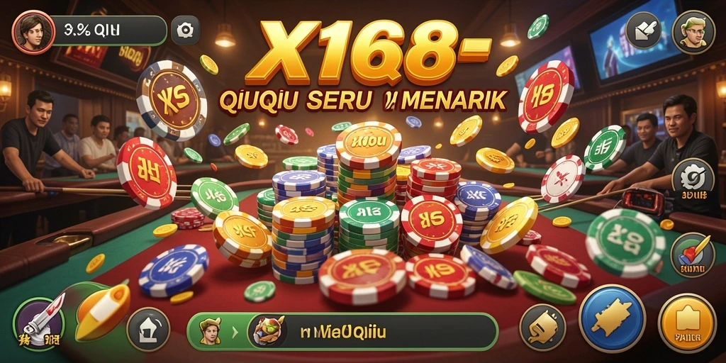 Screenshots menunjukkan gameplay seru dari X168 QiuQiu.